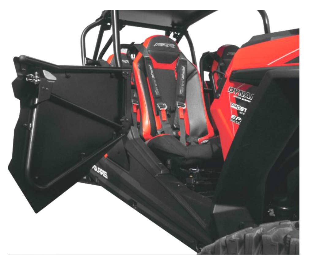 DragonFire UTV Door Kit for RZR Black 4 Door (07-1802) - Cycle City Outdoors