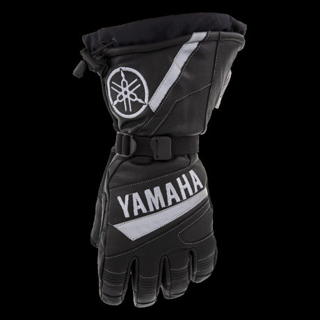 Yamaha - Gauntlet Leather Glove - Black - M - Cycle City Outdoors