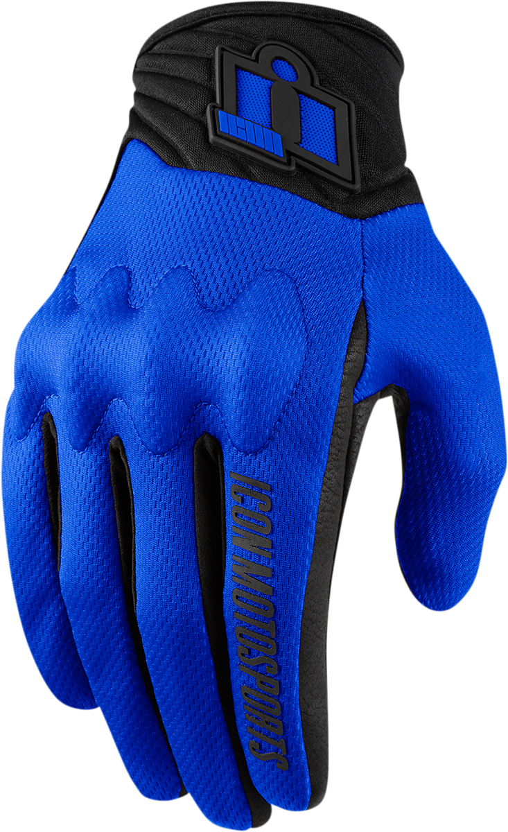 ICON Anthem 2 CE* Gloves - Blue - Large 3301-3679