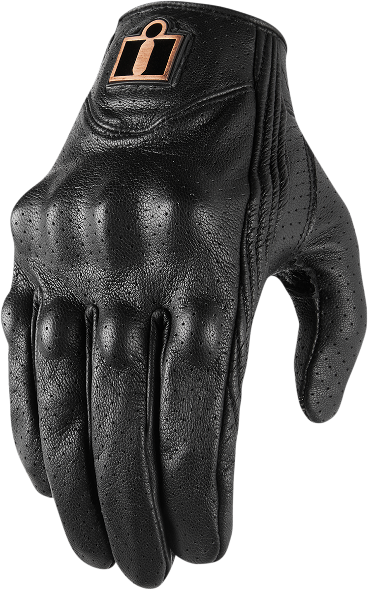 ICON Women's Pursuit Classic* Perforated Gloves - Black - XL 3302-0803