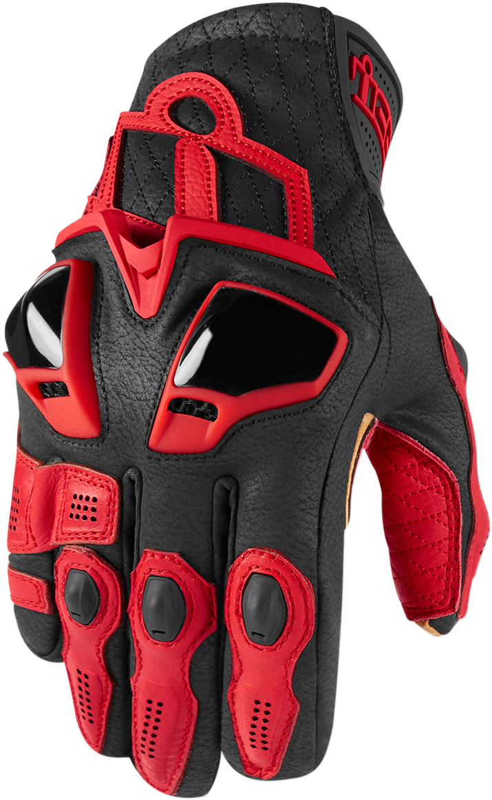 ICON Hypersport* Short Gloves - Red - 3XL 3301-3550