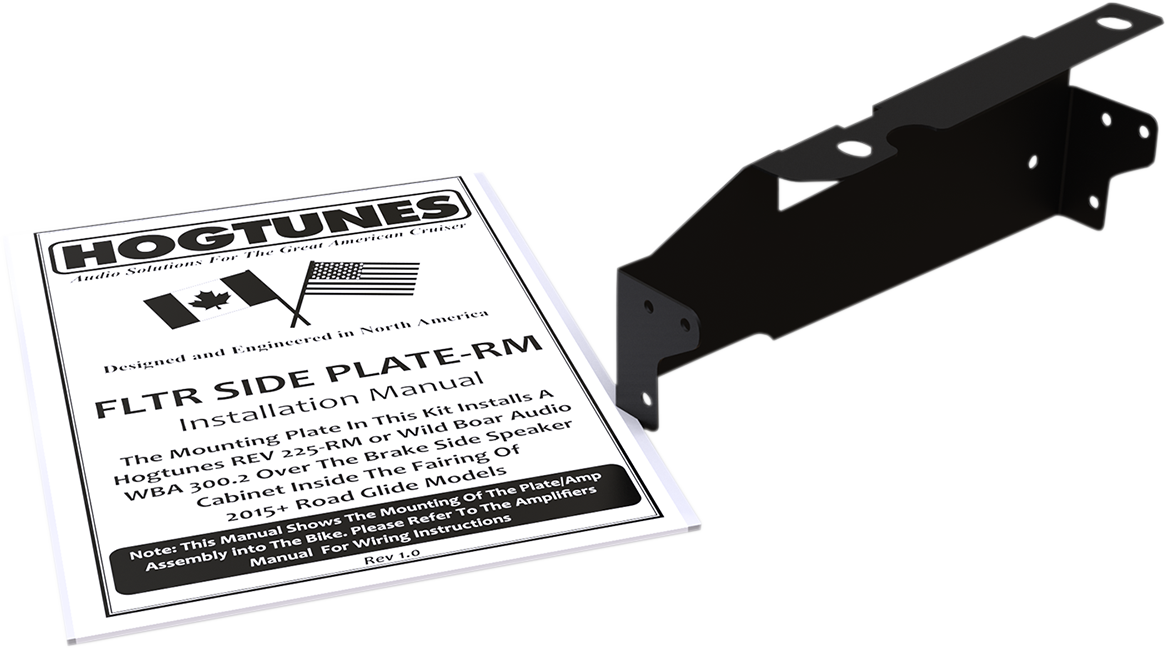 Hogtunes - Amp Side Mount Plate FLTR SIDEPLT-RM - Cycle City Outdoors