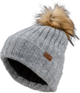 Fly Women's Snow Pom Beanie Heather Grey - Cycle City Outdoors