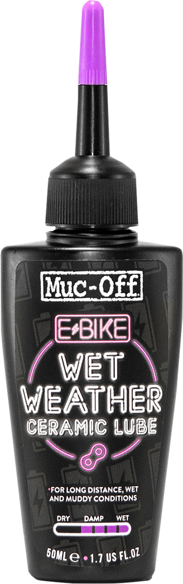 MUC-OFF USA Ebike Wet Chain Lube - 50 ml 1105US - Cycle City Outdoors