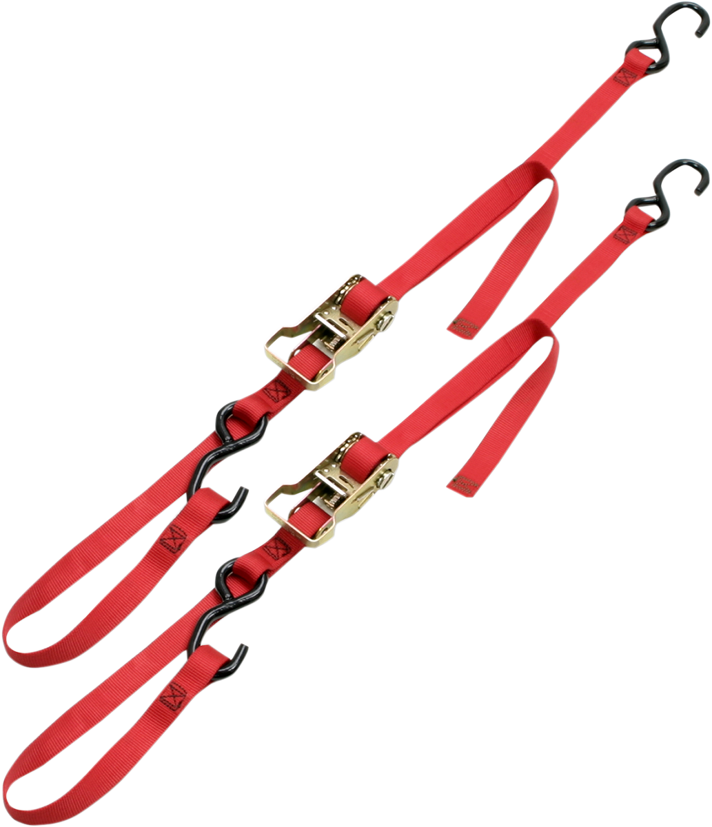 ANCRA Integra Rat Pak Tie-Downs - 1" x 6' - Red 49498-10