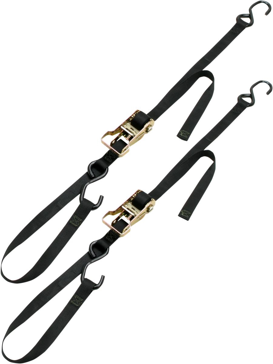 ANCRA Integra Rat Pak Tie-Downs - 1" x 6' - Black 49498-11