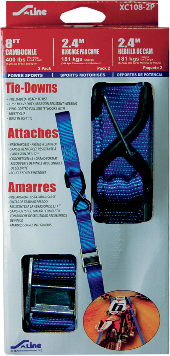 ANCRA Tie-Down - Heavy Duty - Blue XC108-2P