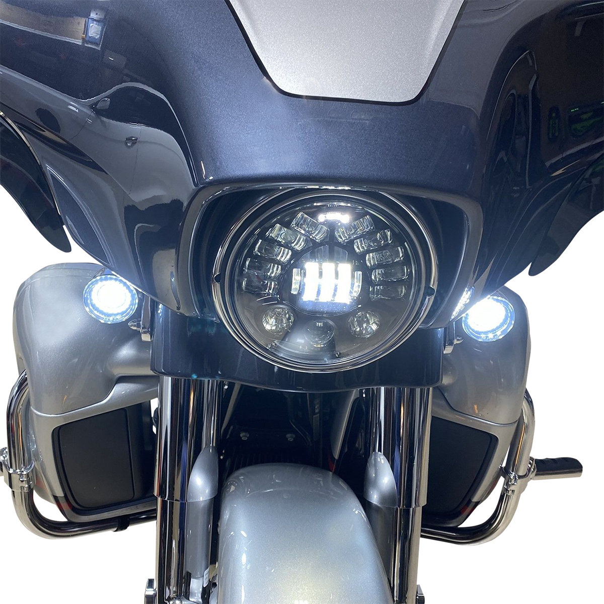 Custom Dynamics 7" Adaptive Headlamp - Chrome PB-7A-IND-C - Cycle City Outdoors