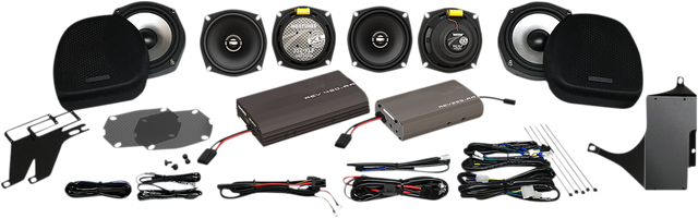 Hogtunes - Dual Amp/Speaker Kit - Ultra ULTRA 6 PACK-XL - Cycle City Outdoors