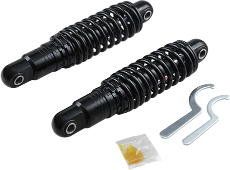 DRAG SPECIALTIES SHOCKS Premium Ride-Height Adjustable Shocks - Black - Heavy Duty - 11" C16-0160HB - Cycle City Outdoors