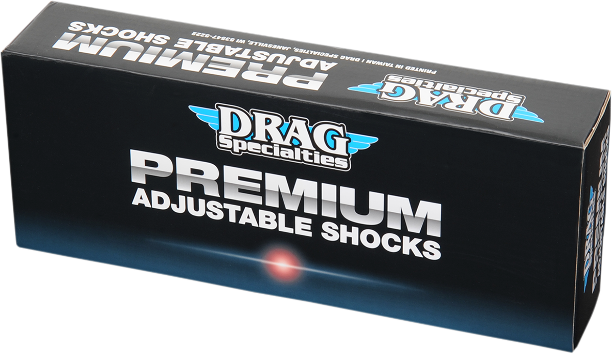 DRAG SPECIALTIES SHOCKS Premium Ride-Height Adjustable Shocks - Chrome - Standard - 12" C16-0153A - Cycle City Outdoors