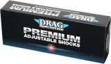 DRAG SPECIALTIES SHOCKS Premium Ride-Height Adjustable Shocks - Chrome - Standard - 12" C16-0153A - Cycle City Outdoors