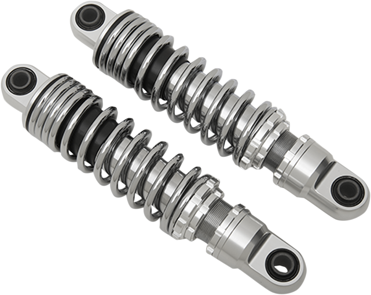 DRAG SPECIALTIES SHOCKS Premium Ride-Height Adjustable Shocks - Chrome - Standard - 12" C16-0153A - Cycle City Outdoors