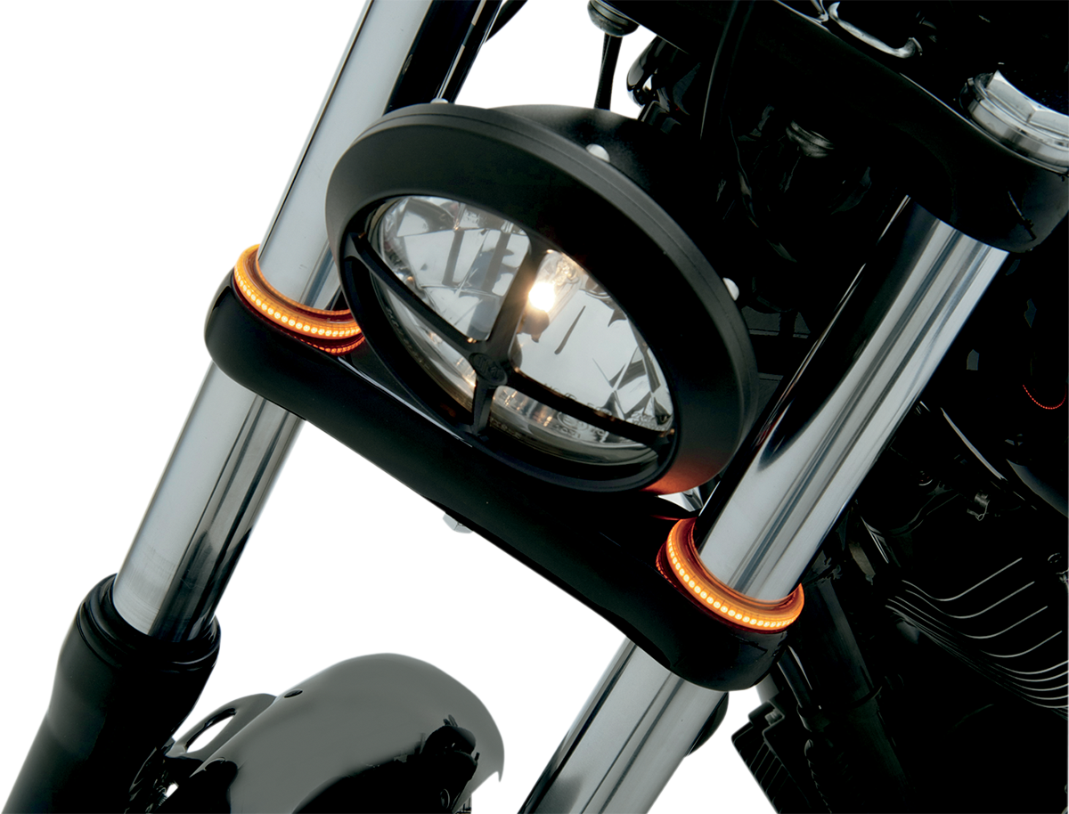 Custom Dynamics WRAPZ? Fork Lights - 56 mm - Smoke Lens TW56AS - Cycle City Outdoors