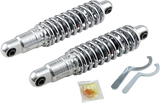 DRAG SPECIALTIES SHOCKS Premium Ride-Height Adjustable Shocks - Chrome - Heavy Duty - 12" C16-0156H - Cycle City Outdoors