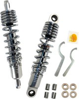 DRAG SPECIALTIES SHOCKS Premium Ride-Height Adjustable Shocks - Chrome - Standard - 12.5" C16-0167NUA - Cycle City Outdoors