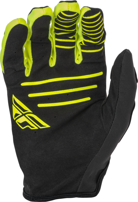 Youth Windproof Gloves Black/Hi Vis Sz 06 - Cycle City Outdoors