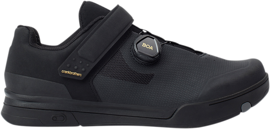 CRANKBROTHERS Mallet BOA? Shoes - Black/Gold - US 8.5 MAB01080A-8.5 - Cycle City Outdoors