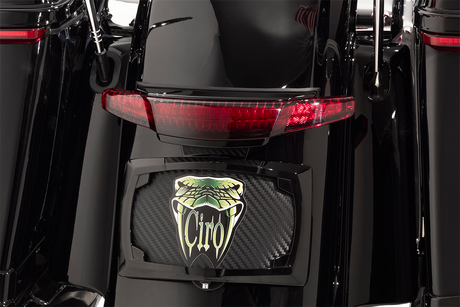 Ciro Taillight/Licesnse Plate Mount - Black 40074 - Cycle City Outdoors