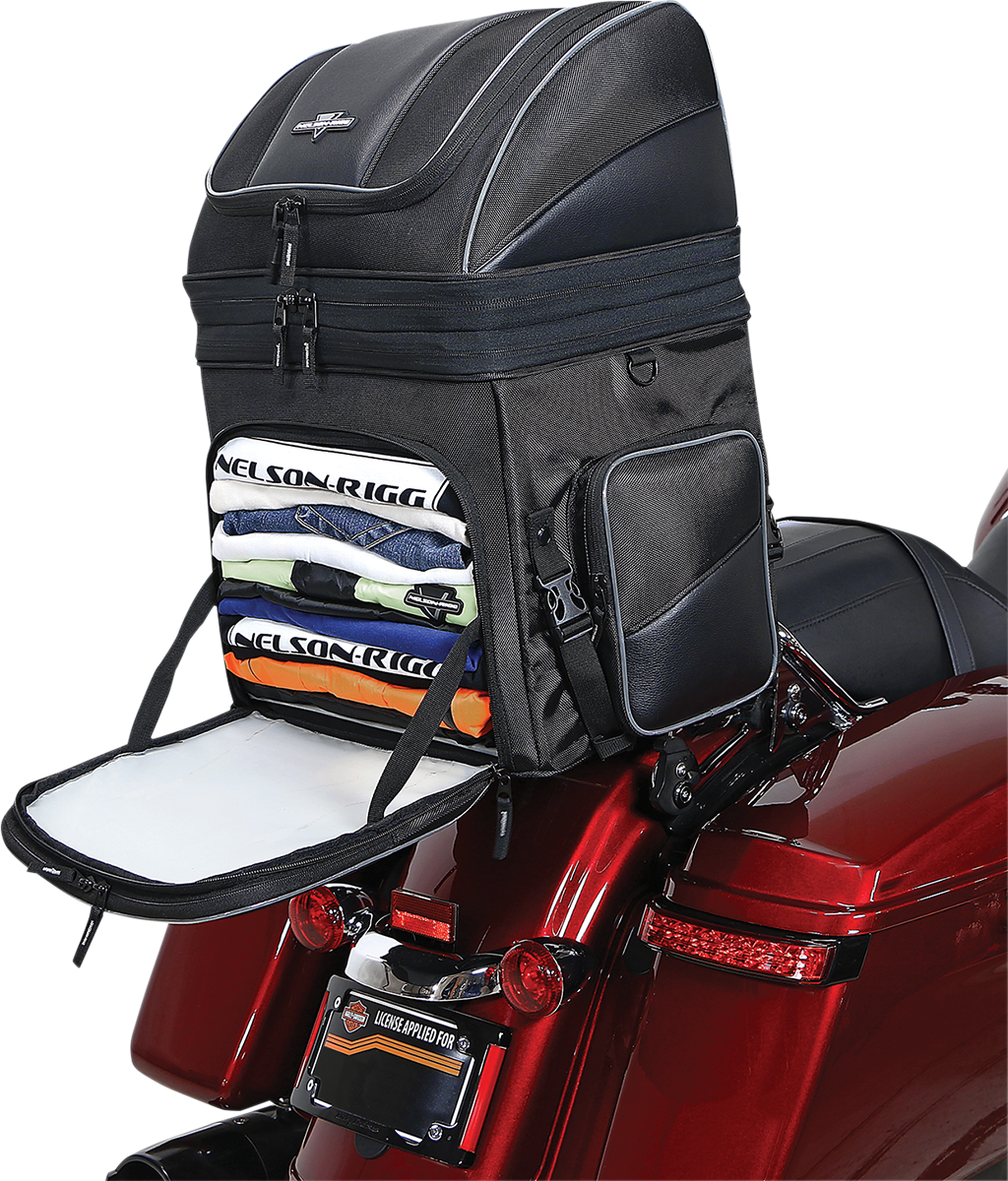 NELSON RIGG Destination Backrest Rack Bag - Black NR-230