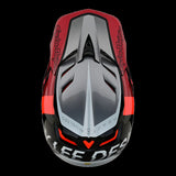 Troy Lee Designs - D4 Composite Qualifier Silver/Red - Cycle City Outdoors