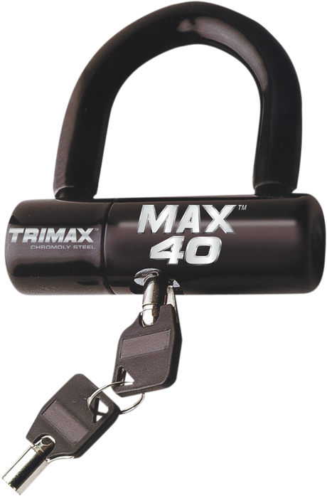 TRIMAX U-Lock Disc Lock - Black MAX40BK - Cycle City Outdoors