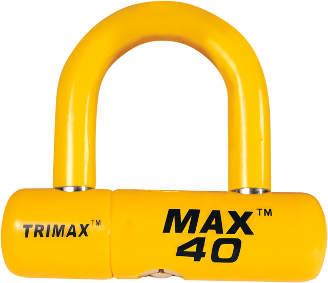 TRIMAX U-Lock Disc Lock - Yellow MAX40YL - Cycle City Outdoors