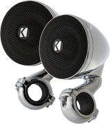 KICKER Mini Speakers 47PSM32 - Chrome 2 ohm - Weather-Proof Sound Solution