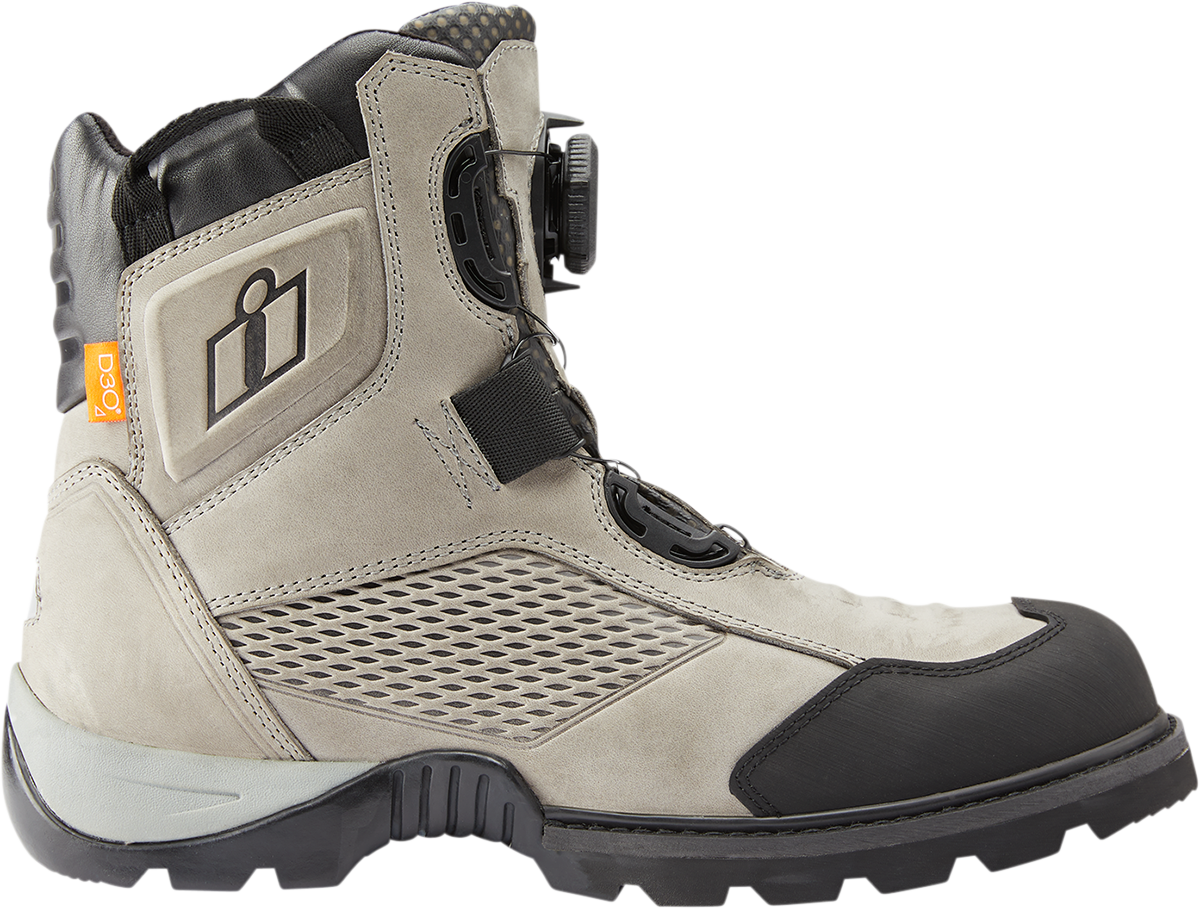 ICON Stormhawk Boots - Gray - Size 12 3403-1182