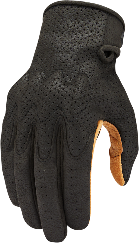 ICON Airform* Gloves - Black/Tan - Small 3301-4141