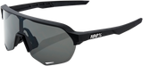 100% S2 Sunglasses - Black - Smoke 60006-00000