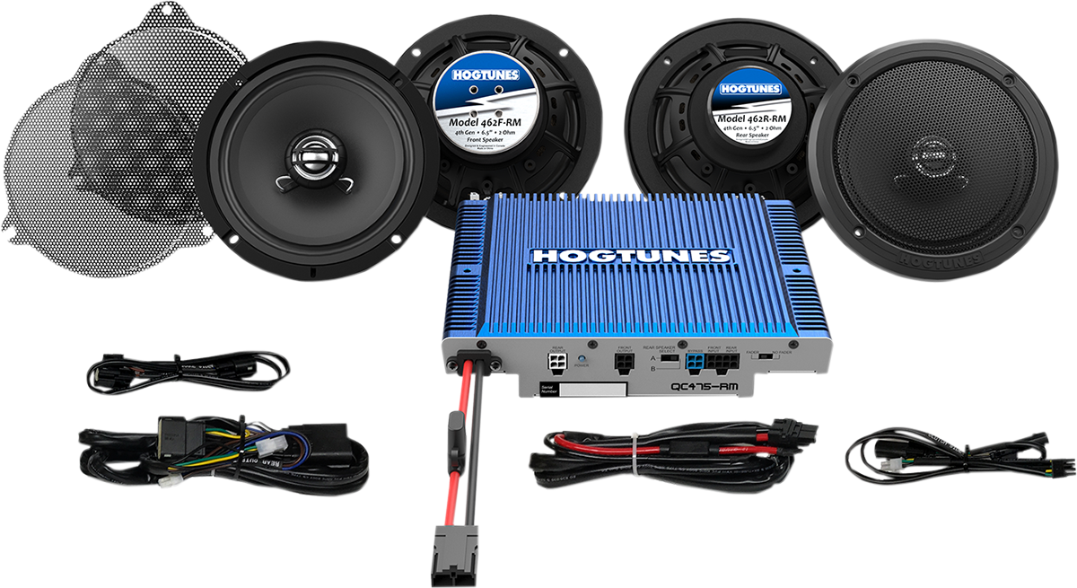 Hogtunes - Speaker/Amp Kit - Ultra QC ULTRA 4-RM - Cycle City Outdoors