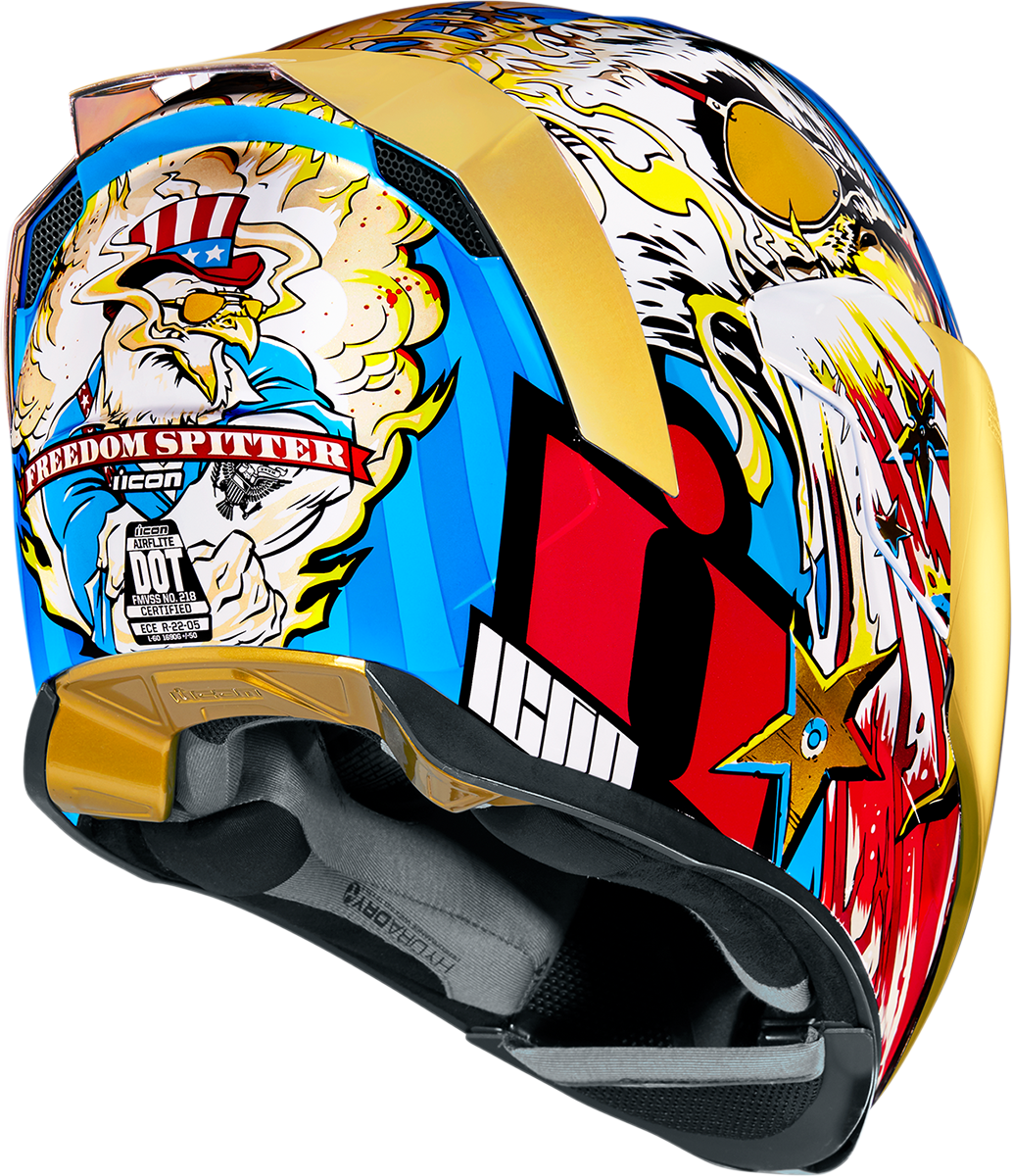 ICON Airflite* Helmet - Freedom Spitter - Gold - XS 0101-13924