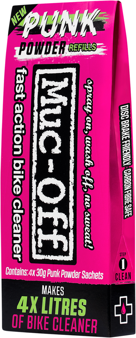 MUC-OFF USA Punk Powder Concentrated Cleaner Refill Pack - 4 Pack 20561 - Cycle City Outdoors