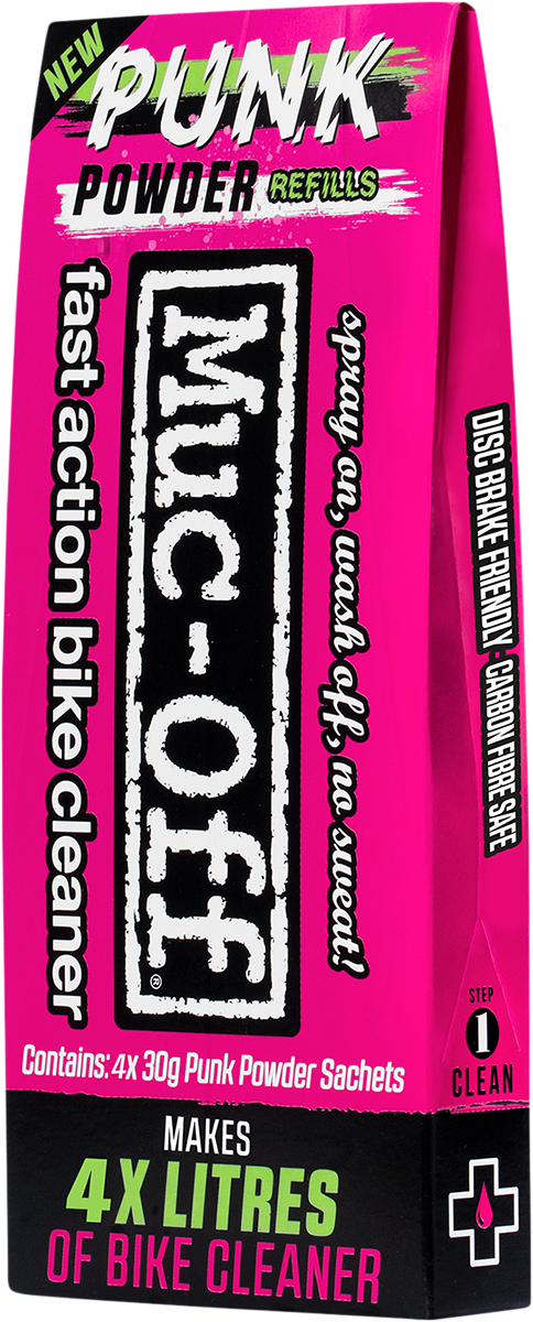 MUC-OFF USA Punk Powder Concentrated Cleaner Refill Pack - 4 Pack 20561 - Cycle City Outdoors