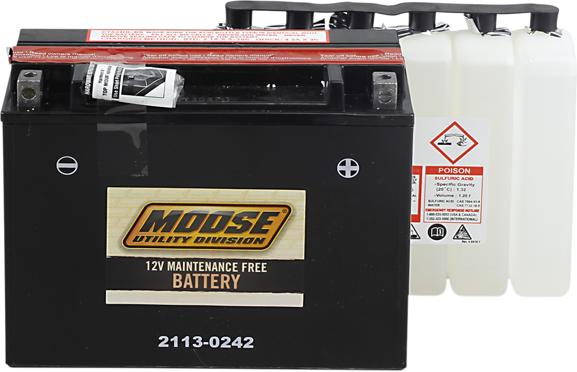 MOOSE UTILITY AGM Battery - YTX24HL-BS MTX24HL-BS