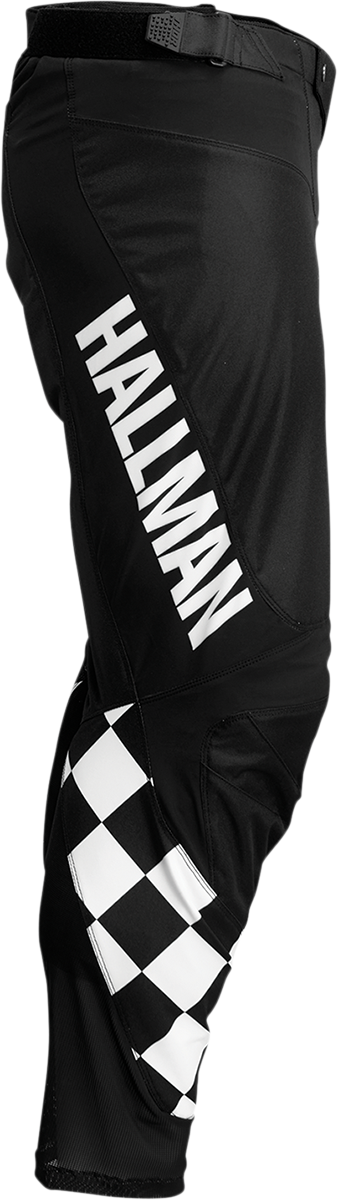 Thor Hallman Differ Cheq Pants - Black/White - 38 2901-9521 - Cycle City Outdoors