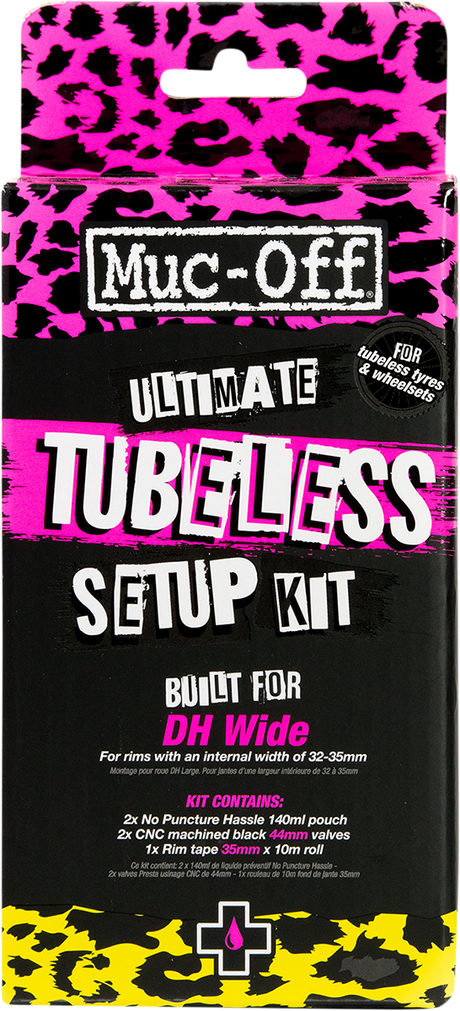 MUC-OFF USA Ultimate Tubeless Setup Kit - DH/Plus - 35 mm Tape 20087 - Cycle City Outdoors