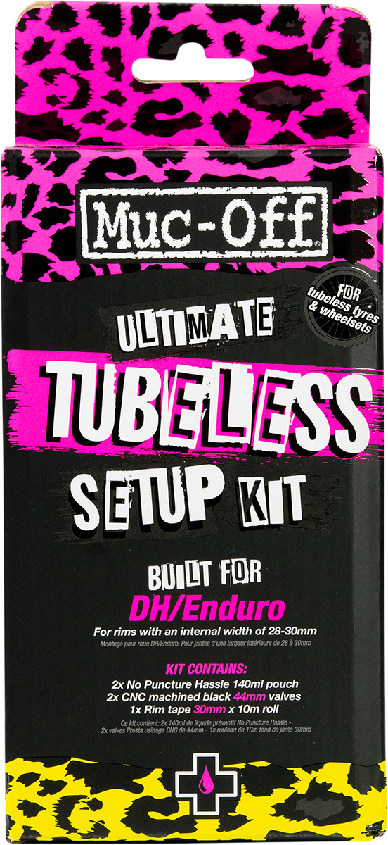 MUC-OFF USA Ultimate Tubeless Setup Kit - DH/Trail/Enduro - 30 mm Tape 20086 - Cycle City Outdoors