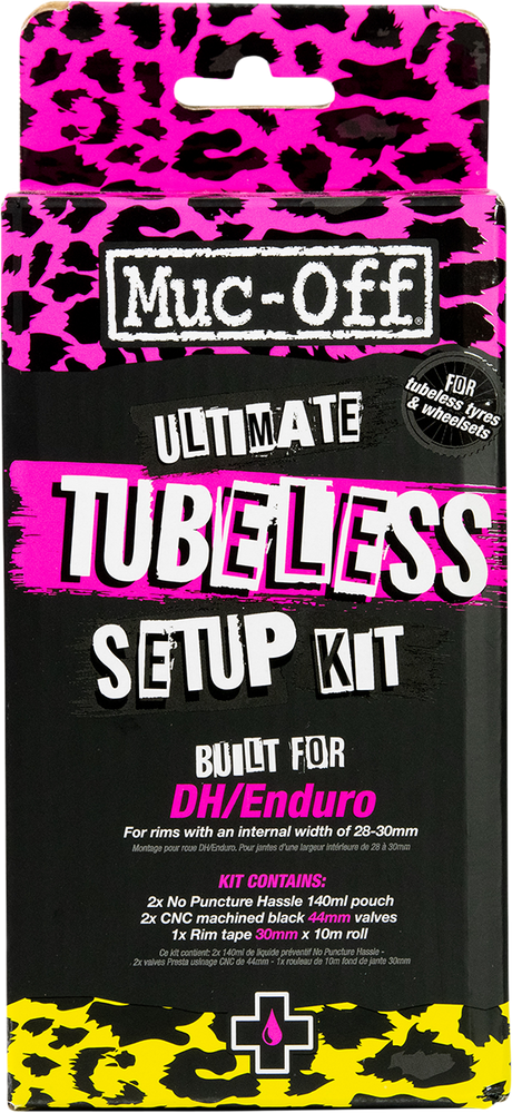 MUC-OFF USA Ultimate Tubeless Setup Kit - DH/Trail/Enduro - 30 mm Tape 20086 - Cycle City Outdoors