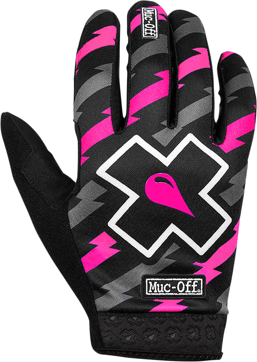 MUC-OFF USA MTB/MX Rider Gloves - Bolt - Small 20103 - Cycle City Outdoors