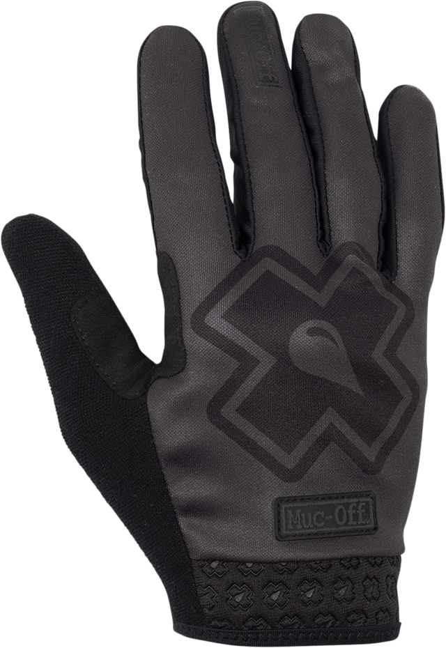 MUC-OFF USA MTB/MX Rider Gloves - Gray - Small 20495 - Cycle City Outdoors