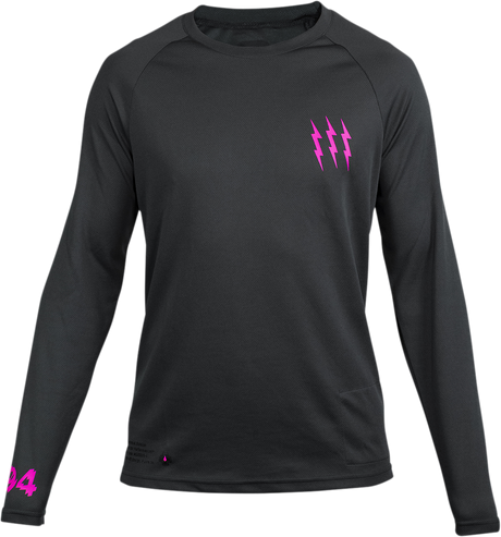 MUC-OFF USA Riders Long-Sleeve Jersey - Gray - Small 20019 - Cycle City Outdoors