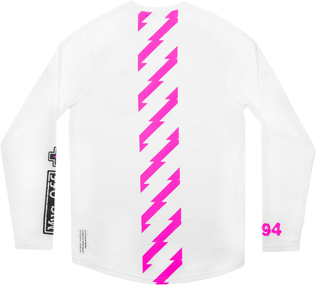 MUC-OFF USA Riders Long-Sleeve Jersey - White - XS 20486 - Cycle City Outdoors