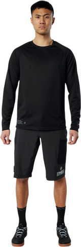 MUC-OFF USA Riders Long-Sleeve Jersey - Black - Small 20365 - Cycle City Outdoors