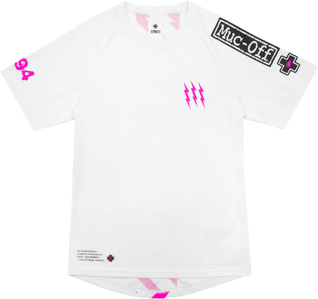 MUC-OFF USA Riders Short-Sleeve Jersey - White - 2XL 20485 - Cycle City Outdoors