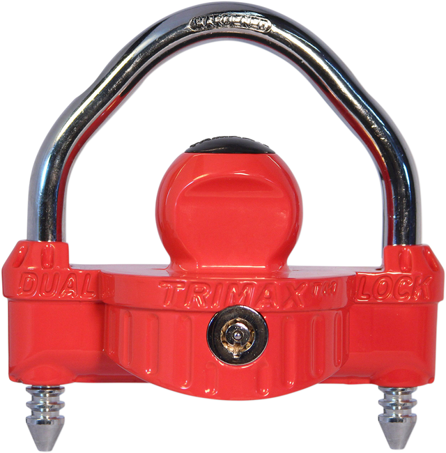 TRIMAX Coupler Lock - Red - 2 Key UMAX25D - Cycle City Outdoors