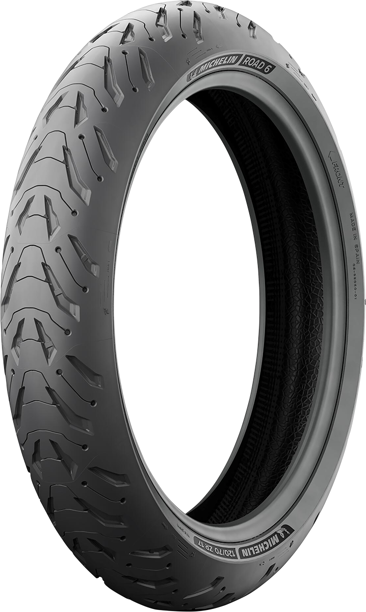 MICHELIN Tire - Road 6 - Front - 120/70ZR19 - (60W) 50551 - Cycle City Outdoors