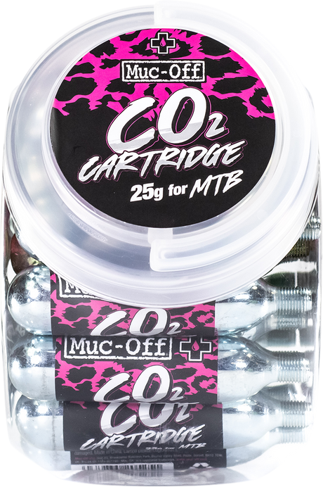 MUC-OFF USA CO2 Cartridges - MTB - 25 g - 25 piece 20119 - Cycle City Outdoors