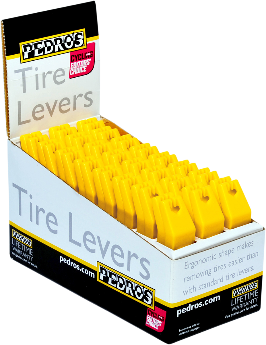 PEDRO'S Tire Levers - Yellow - 24 Pack Display 6400099 - Cycle City Outdoors